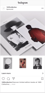 Een voorbeeld van een collection ad op Instagram